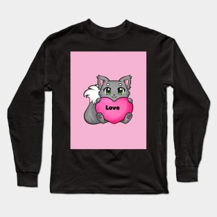 Kitty love Long Sleeve T-Shirt